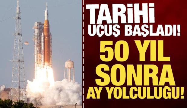 Tarihi u&ccedil;uş başladı! NASA 50 yıl sonra Ay'a d&ouml;n&uuml;yor
