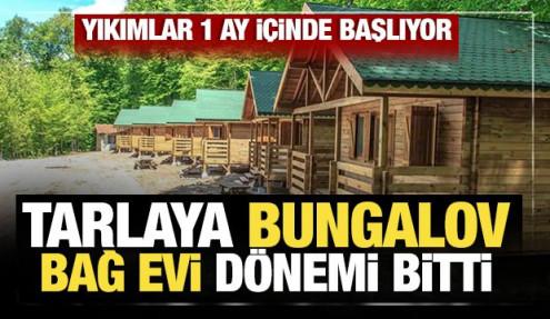 Tarlaya bungalov bağ evi dönemi bitti: Yıkımlar 1 ay içinde başlıyor