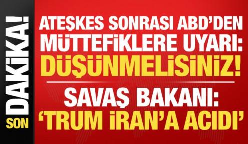 ABD Savaş Bakanı: Trump İran'a acıdı