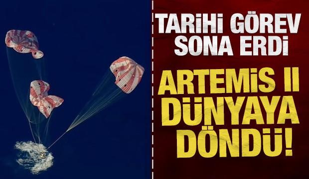 Artemis II mürettebatı, 10 günlük Ay görevini tamamlayarak Dünya'ya döndü