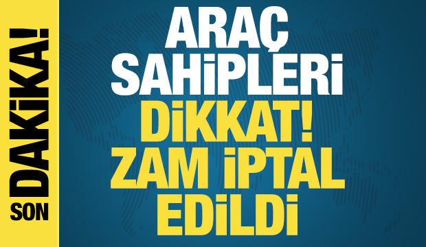 Benzin ve motorin zammı iptal edildi