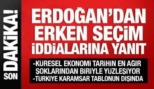 Cumhurbaşkanı Erdoğan: Erken veya ara seçim yok!