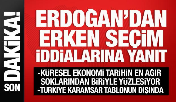 Cumhurbaşkanı Erdoğan: Erken veya ara seçim yok!