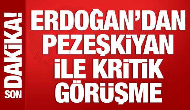 Cumhurbaşkanı Erdoğan, Pezeşkiyan ile görüştü