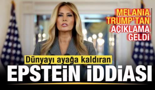 Dünyayı ayağa kaldıran Epstein iddiası! Melania Trump'tan açıklama geldi