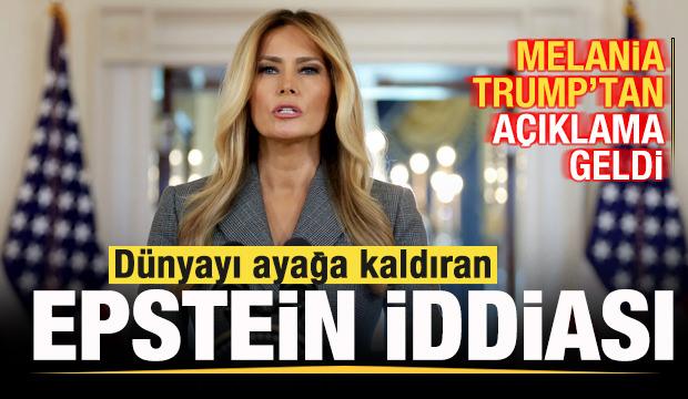 Dünyayı ayağa kaldıran Epstein iddiası! Melania Trump'tan açıklama geldi
