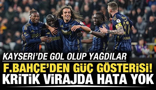 Fenerbah&ccedil;e'den g&uuml;&ccedil; g&ouml;sterisi! Kritik virajda hata yapmadılar