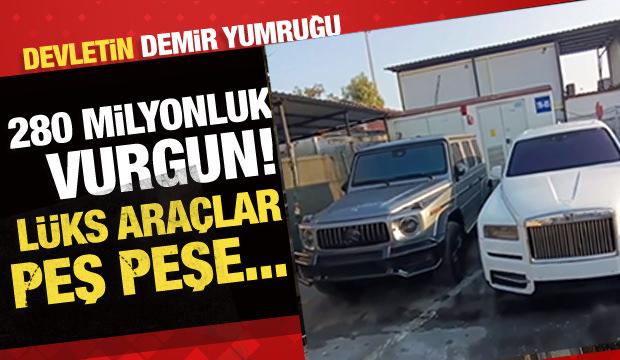 G&uuml;mr&uuml;kler Muhafaza ekipleri 233 ka&ccedil;ak l&uuml;ks araca el koydu! Piyasa değeri  dudak u&ccedil;uklattı
