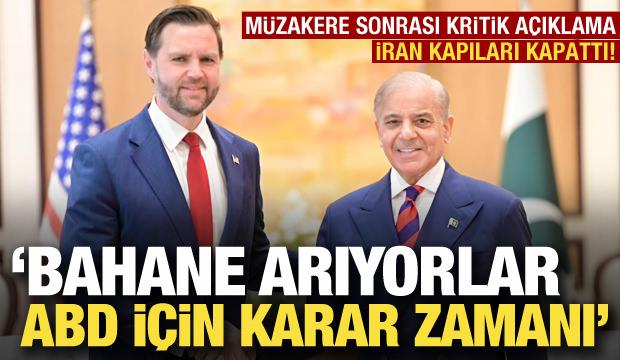 İran'dan m&uuml;zakere a&ccedil;ıklaması: ABD g&uuml;venimizi kazanamadı