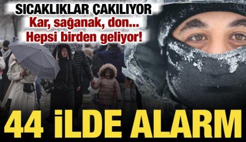 Kar, yağmur, zirai don... Sıcaklık düşüyor! Meteoroloji'den 44 il için sarı kodlu uyarı