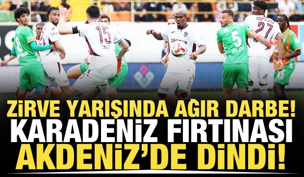 Karadeniz fırtınası Akdeniz'de dindi! Zirve yarışında sürpriz kayıp