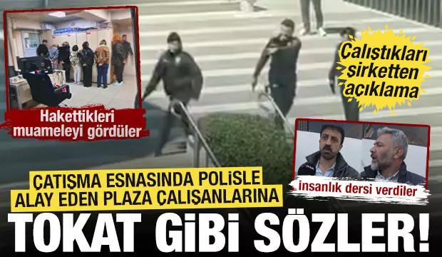 Levent'teki çatışmada polisle alay edenlere servisçilerden insanlık dersi