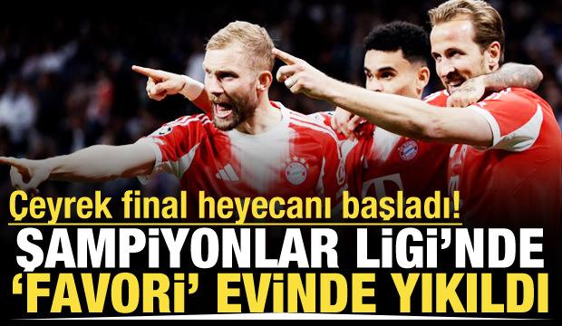 Şampiyonlar Ligi'nde &ccedil;eyrek final heyecanı başladı! 'Favori' evinde yıkıldı