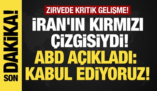 Son dakika...Reuters: ABD, dondurulmuş varlıklarını serbest bırakılmasını kabul etti