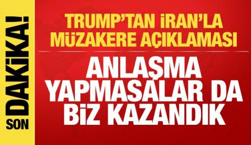 Trump'tan ateşkes açıklaması: Anlaşmasalar da fark etmez biz kazandık