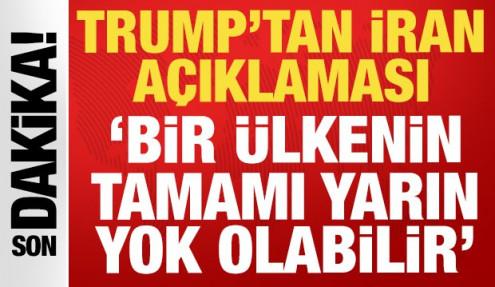Trump, İran'a 