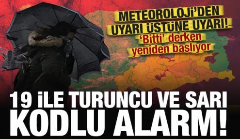 19 ile 'turuncu' ve 'sarı' uyarı! Ankara, Edirne, Bursa... Çok kuvvetli geliyor!