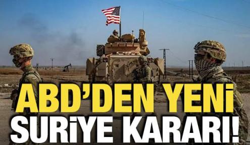 ABD'den Suriye kararı! CENTCOM duyurdu