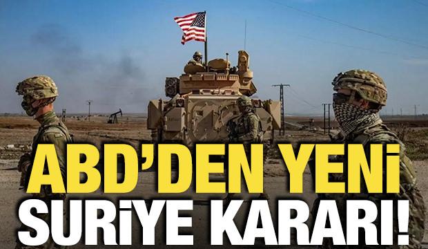ABD'den Suriye kararı! CENTCOM duyurdu