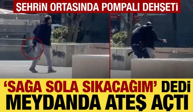 Diyarbakır'da pompalı tüfek dehşeti! Rastgele ateş açtı, polis son anda durdurdu