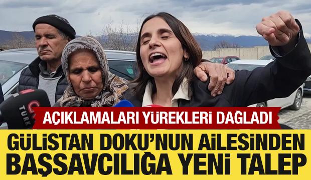 Gülistan Doku'nun ailesi Tuncay Sonel'in eşi için dilekçe verdi
