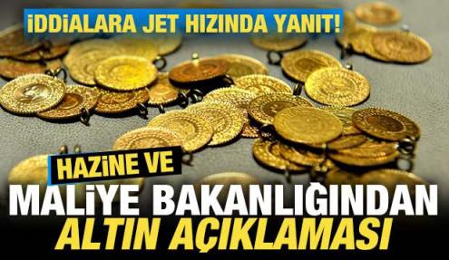 Hazine'den son dakika altın açıklaması! İddialara jet hızında yanıt