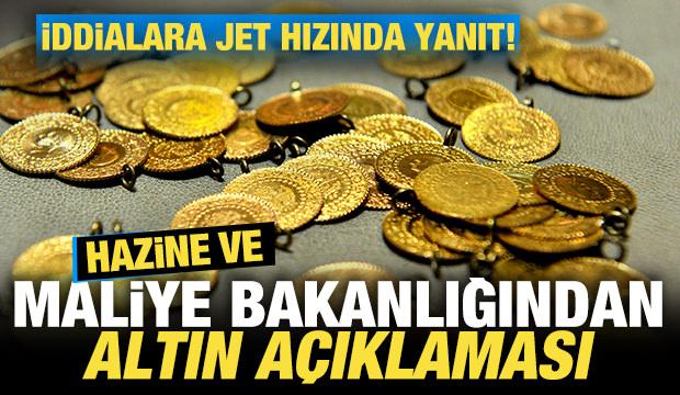 Hazine'den son dakika altın açıklaması! İddialara jet hızında yanıt