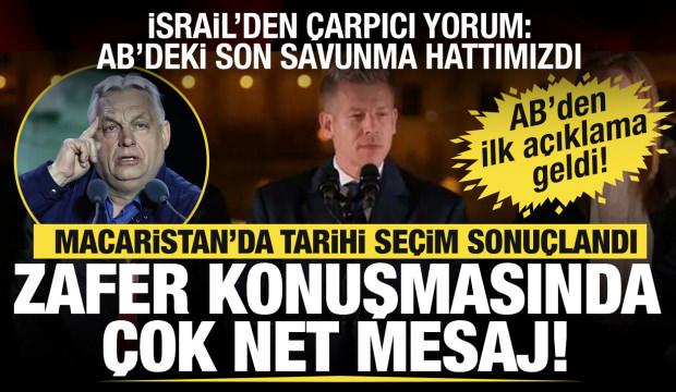 Macaristan'daki tarihi se&ccedil;imde kazanan belli oldu... AB ve İsrail'den ilk a&ccedil;ıklama