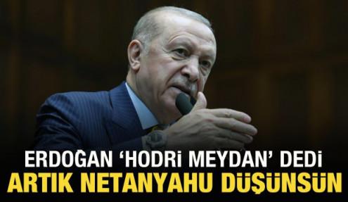 Netanyahu’nun paylaşımına “Biz” adına Erdoğan konuştu, “Türkiye’ye parmak sallayamazsın”