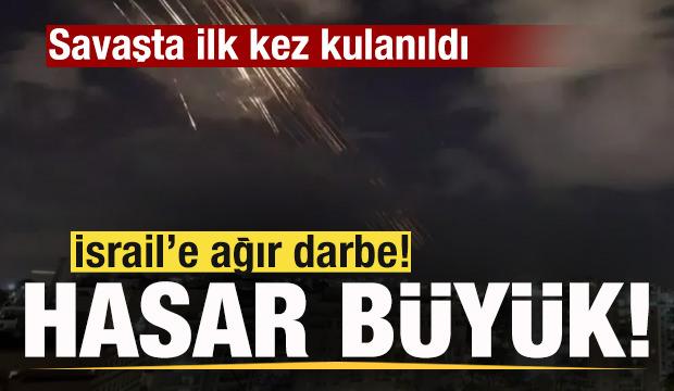 Savaşta ilk kez kullanıldı! İsrail'e ağır darbe! Hasar büyük