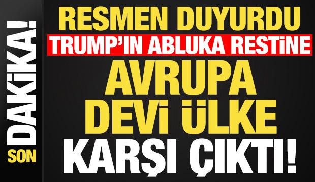 Son dakika: İngiltere'den resmi açıklama geldi! Trump'ın 'abluka' restine karşı çıktı...