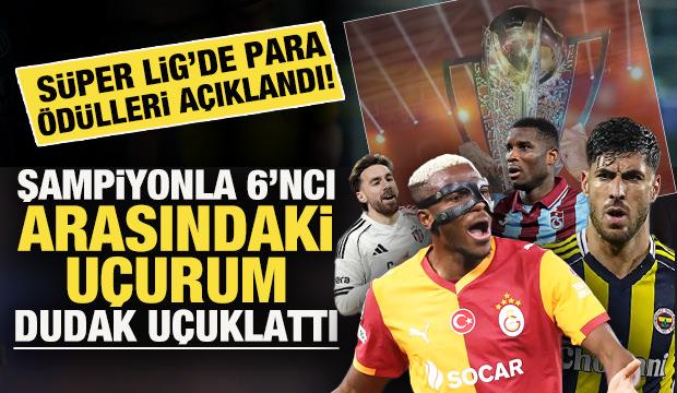 S&uuml;per Lig'de para &ouml;d&uuml;lleri a&ccedil;ıklandı! Şampiyonla 6. arasındaki u&ccedil;urum dudak u&ccedil;uklattı