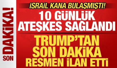 Trump resmen ilan etti! İsrail ve Lübnan anlaştı! Son dakika ateşkes kararı