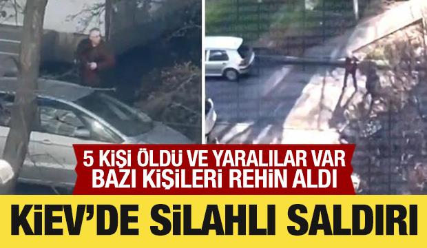 Ukrayna'nın başkenti Kiev'de silahlı saldırı! &Ouml;l&uuml; ve yaralılar var