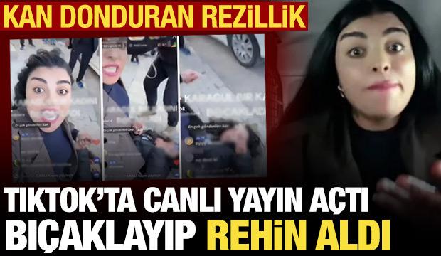 Yine Tiktok yine rezillik! Canlı yayında birini bıçakladı, tehditlerine devam etti