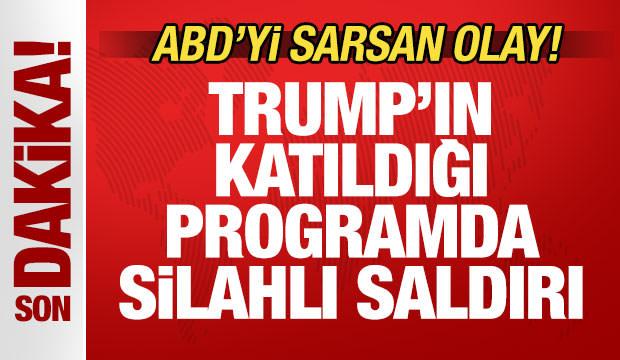 ABD'ye sarsan olay! Trump'ın katıldığı programda silahlı saldırı!