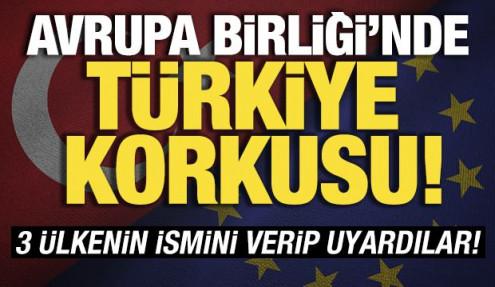 Avrupa Birliği'nde 'Türkiye' korkusu! 3 ülkenin ismini verip uyardılar