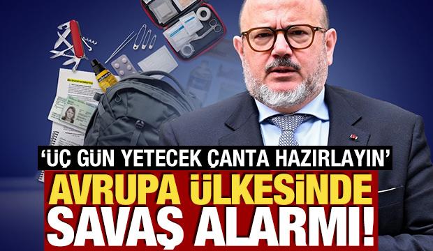 Avrupa ülkesinde savaş alarmı! 'Acil durum çantanızı hazırlayın'
