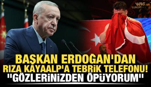 Başkan Erdoğan'dan Rıza Kayaalp'a tebrik telefonu! 