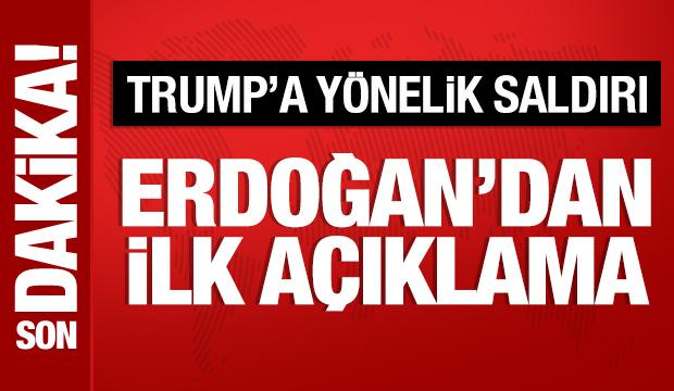 Cumhurbaşkanı Erdoğan'dan Trump'a yönelik saldırıya kınama