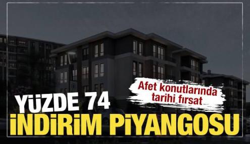 Deprem konutlarında peşin ödemeye yüzde 74 indirim müjdesi 