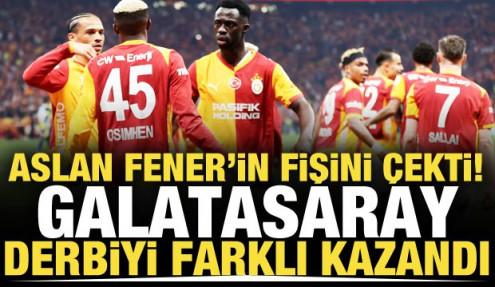 Aslan Fenerbahçe'nin fişini çekti! Derbiyi farklı kazandı