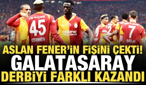 Aslan Fenerbahçe'nin fişini çekti! Derbiyi farklı kazandı