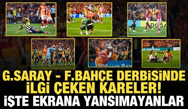 Galatasaray - Fenerbahçe derbisinde ilgi çeken kareler