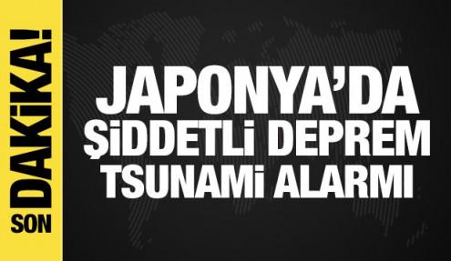 Japonya'da şiddetli deprem! Tsunami alarmı verildi