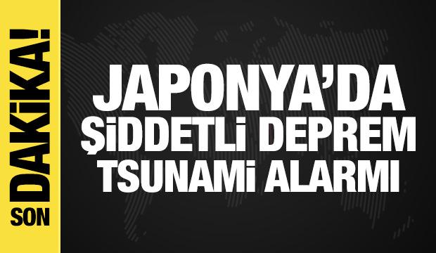 Japonya'da şiddetli deprem! Tsunami alarmı verildi
