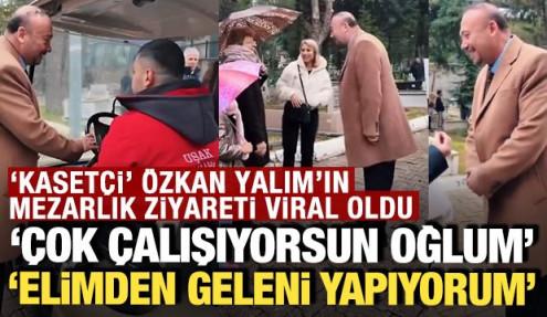 'Kasetçi' Özkan Yalım'ın mezarlık ziyareti viral oldu: 'Elimden geleni yapıyorum'