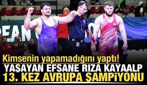 Kimsenin yapamadığını yaptı! Yaşayan efsane Rıza Kayaalp 13. kez Avrupa Şampiyonu