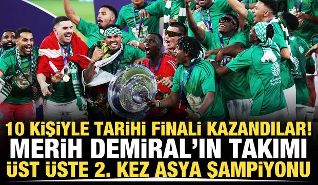 Merih Demiral'ın takımı Al Ahli Asya'nın en b&uuml;y&uuml;ğ&uuml;! &Uuml;st &uuml;ste 2. kez kazandılar