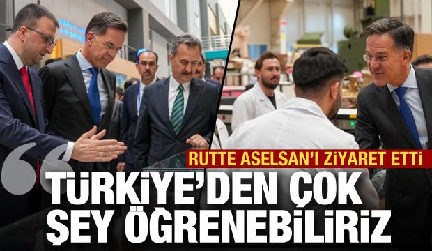 Rutte ASELSAN'ı ziyaret etti! "T&uuml;rkiye savunmada bir devrim yaşadı"